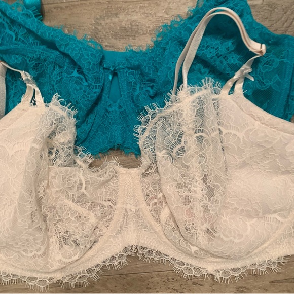 Victoria Secret Lace Underwired Dream Angels Lined Demi Push Up Without Padding - Picture 6 of 14
